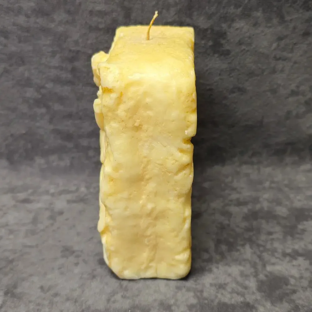 Large Angelic Angel Carved Wax Candle - Decorative Home Decor